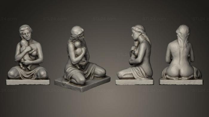 Miscellaneous figurines and statues (Femme et enfant, STKR_0169) 3D models for cnc
